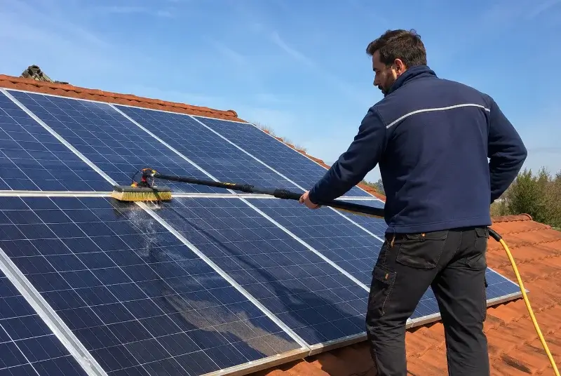 Nettoyage et entretien de panneaux solaires à Mérenvielle